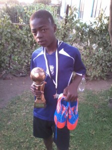 Lexington Mujokoro after his big win.