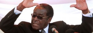 Demanding UN justice ... President Robert Mugabe