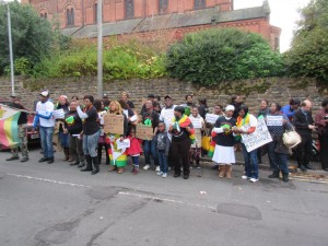 Demonstration at Willows Medical Centre