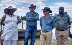 Manicaland Provincial Minister Mandi Chimene, Billy Rautenbach, Conrad Rautenbach and Arda ceo Mr Mbona.