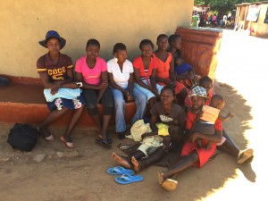 A group of child brides at Annandale farm, Shamva, Mashonaland Central Province after participating in a community meeting on ending child marriage.   Â©2015 Dewa Mavhinga / Human Rights Watch