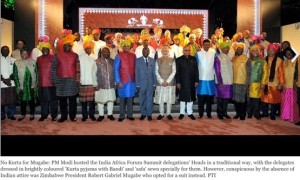 mugabe in India