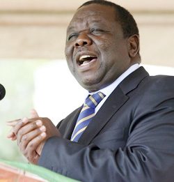 Also attacked by Mugabe ... Morgan Tsvangirai