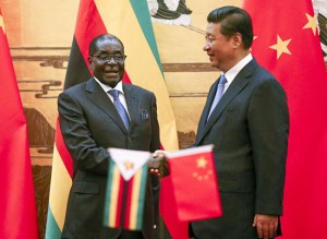 Corruption enabler and corrutpion fighter ... President Mugabe and President Xi Jinping