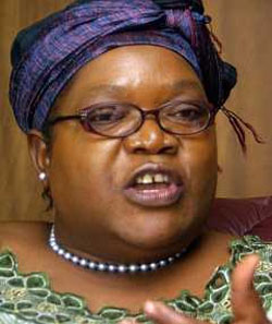 Urged discipline ... Zimbabwe People First leader Joice Mujuru