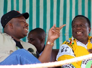 Saviour Kasukuwere and Emmerson Mnangagwa