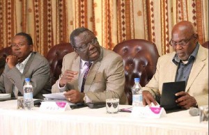 Simba Makoni, Morgan Tsvangirai and Dumiso Dabengwa