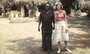 iana Mitchell with the journalist Willie Musarurwa at her home in Highland, Harare