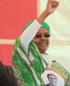 Donated the equipment at campaign rallies ... Grace Mugabe