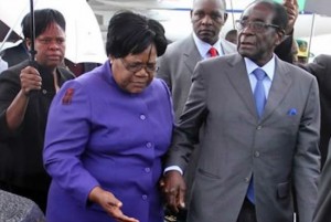 Always clashed? ... Then VP Joice Mujuru and President Mugabe