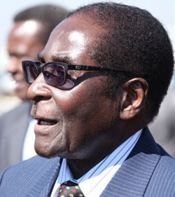Now in Japan ... President Robert Mugabe