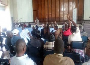 Part of the proceedings during the Mutare Meeting.