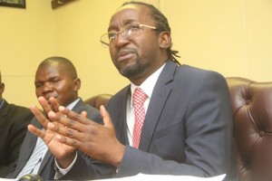 Keen to take over as Finance Minister? .... Empowerment minister Patrick Zhuwao (right)