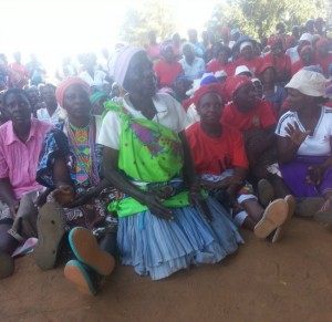 Age aint nothing ... An elderly woman made it to the rally