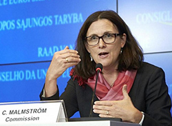 EU Commissioner for Trade Cecilia Malmström