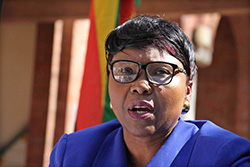 Environment minister Oppah Muchinguri