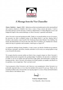 Message-from-Africa-University