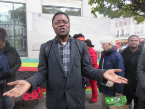 Ephraim Tapa at the Vigil