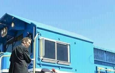 IN PICTURES- Mugabe Gone President Khama Resumes Busy Cross Border Train Service