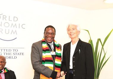 DAVOS UPDATE: IMF Director Christine Lagarde Meets President Mnangagwa