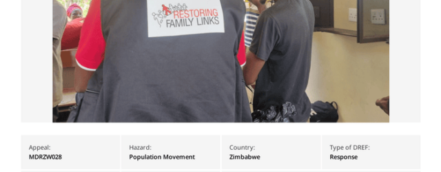 Zimbabwe Population Movement 2026 – DREF Operation (MDRZW028), 13 July 2026