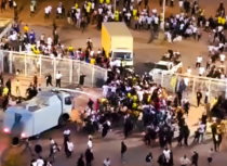 National Sports tragedy as fan killed after being run over by police water cannon truck