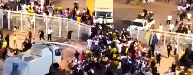 National Sports tragedy as fan killed after being run over by police water cannon truck